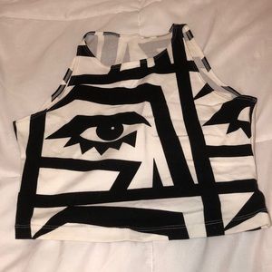 Eye crop top